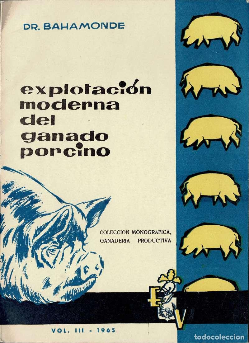 Libros de segunda mano: Explotaci&oacute;n moderna del ganado porcino (dedicado) - Rafael Bahamonde Dieguez
