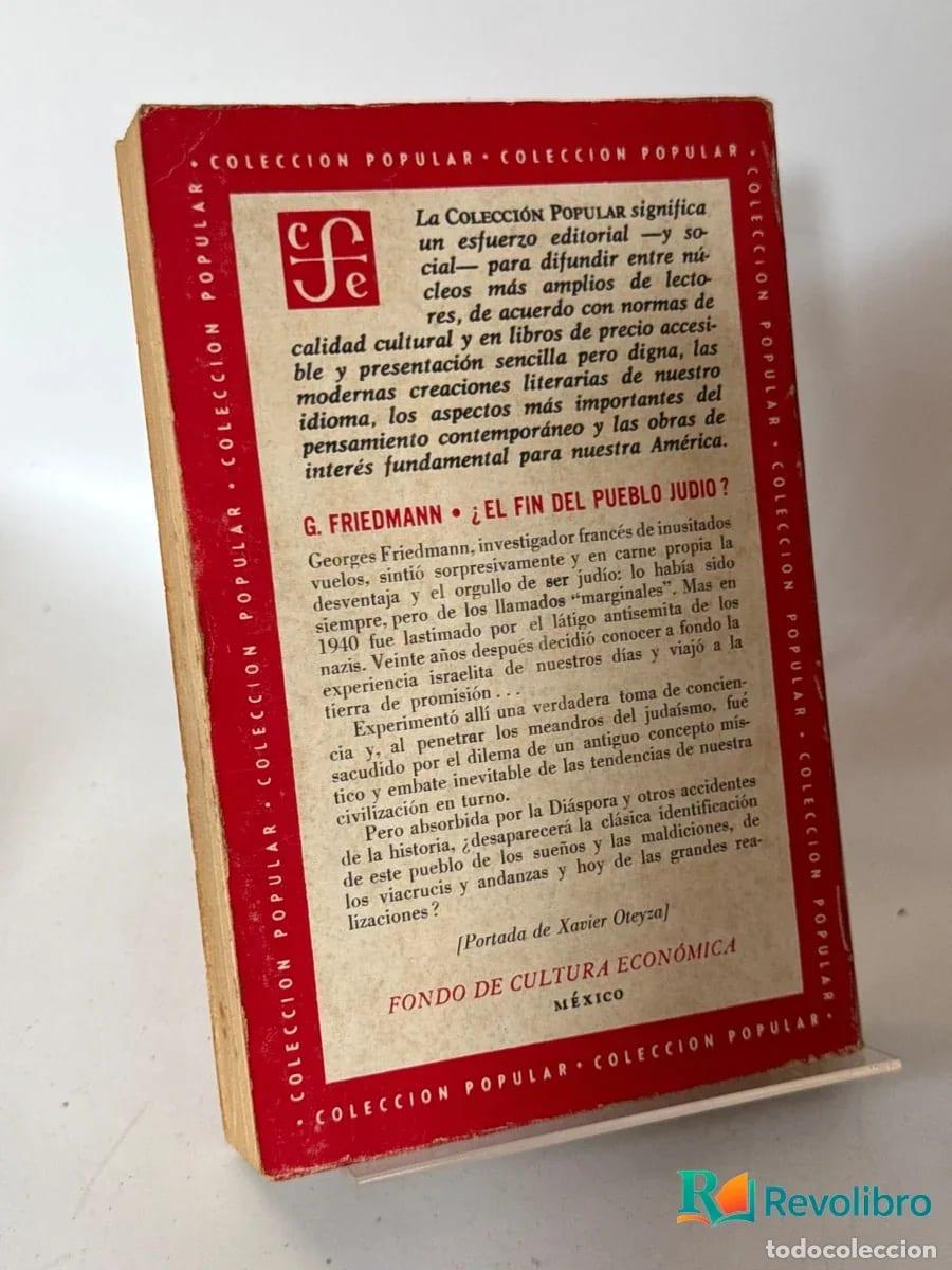 Libros de segunda mano: &iquest;El fin del pueblo jud&iacute;o? - 1&ordf; edici&oacute;n - Georges Friedmann - Foto 2