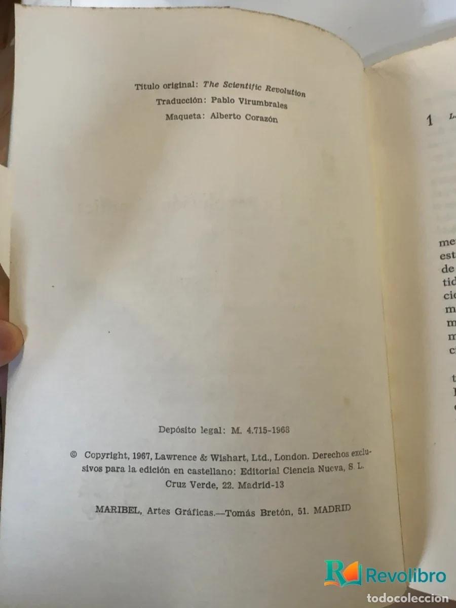 Libros de segunda mano: La revoluci&oacute;n cient&iacute;fica - 1&ordf; edici&oacute;n - John Moss - Foto 3