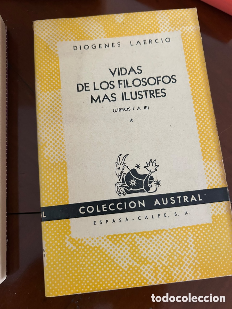 Libros de segunda mano: COLECCI&Oacute;N AUSTRAL. VIDAS DE LOS FILOSOFOS M&Aacute;S ILUSTRES