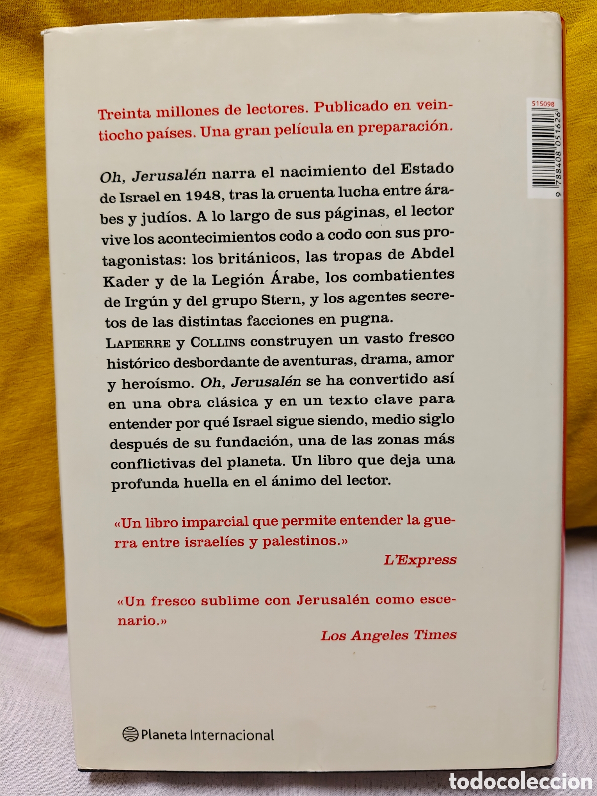 Libros de segunda mano: OH, JERUSAL&Eacute;N, Dominique Lapierre - Foto 2