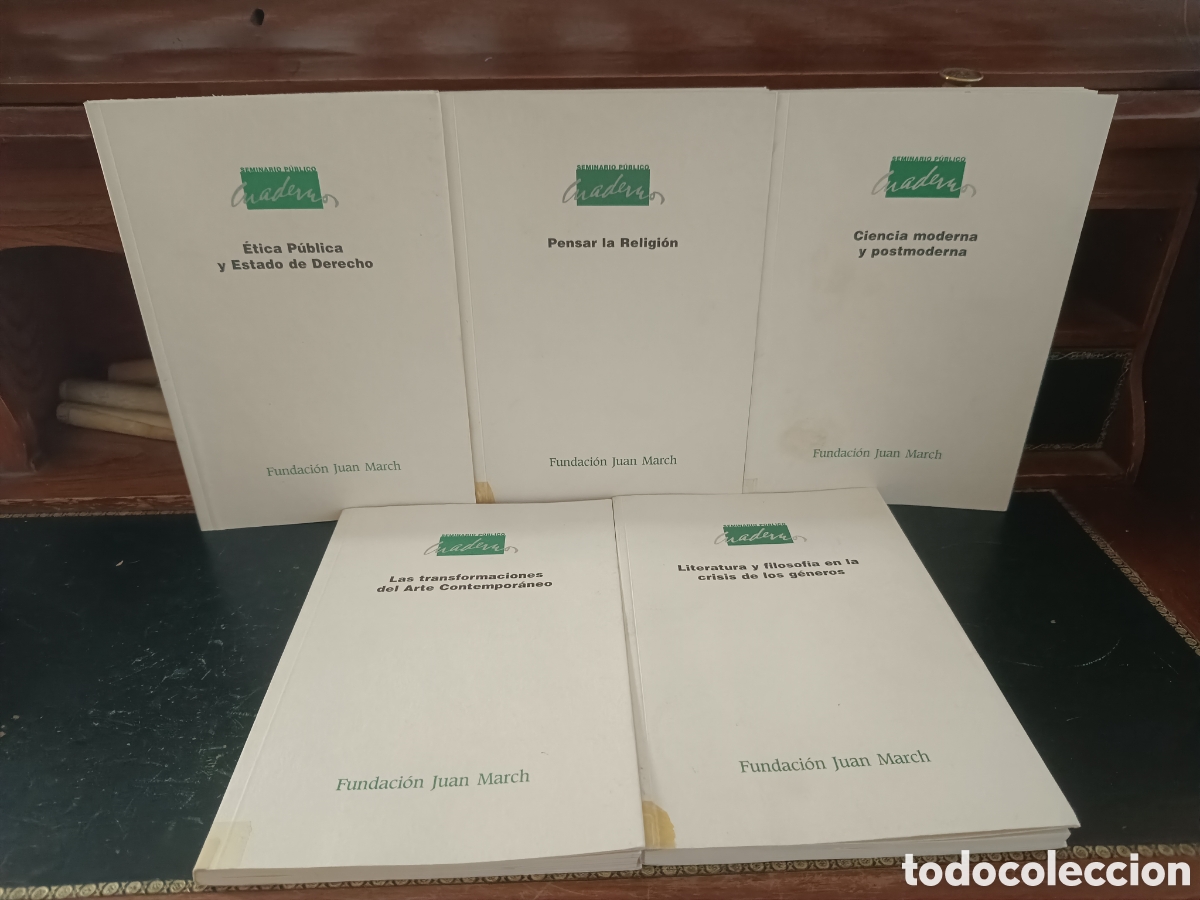 Libros de segunda mano: LOTE 5 CUADERNOS DEL SEMINARIO P&Uacute;BLICO FUNDACI&Oacute;N JUAN MARCH N&ordm; 2-3-4-5-6. 1998-2000