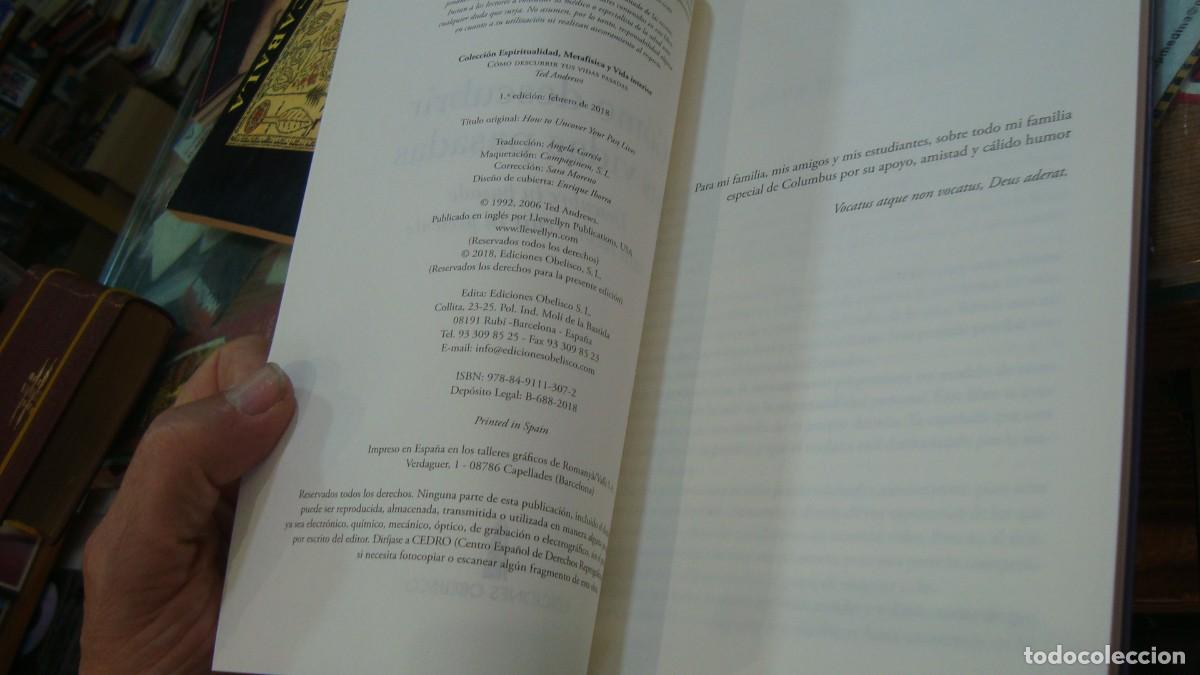 Libros de segunda mano: Como descubrir tus vidas pasadas. Ted Andrews. Obelisco. Como nuevo - Foto 3