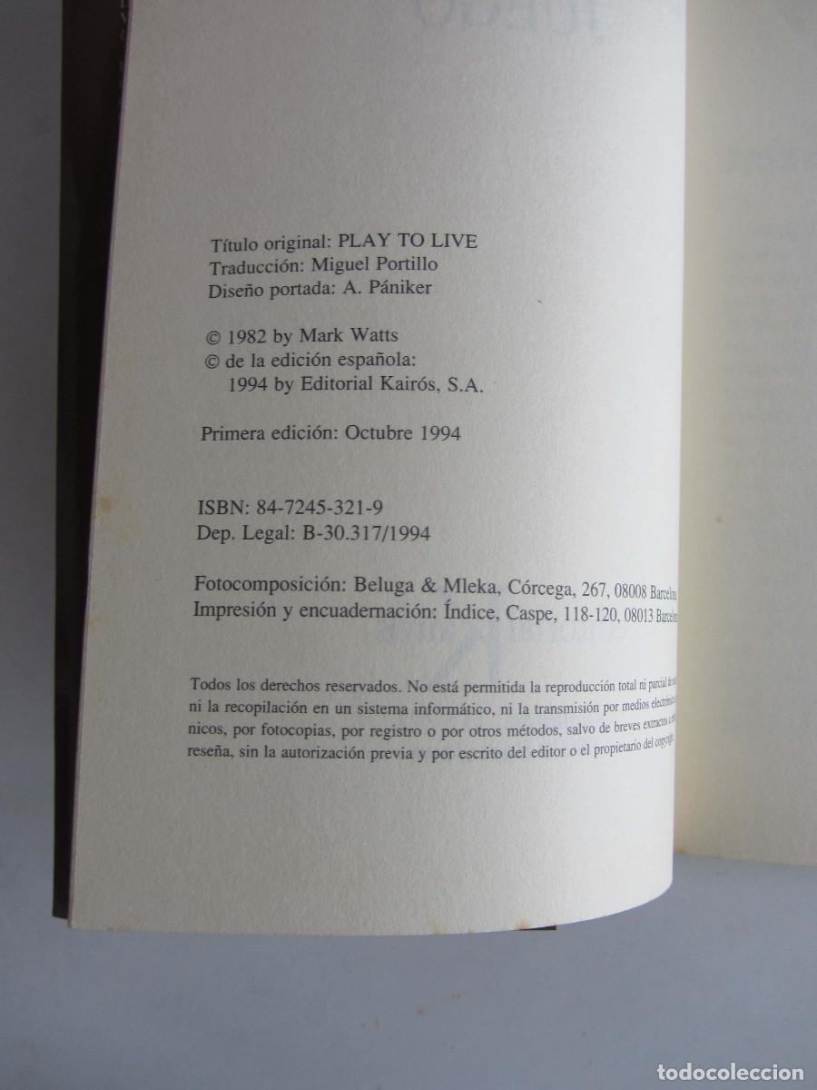 Libros de segunda mano: La vida como juego. Alan Watts. Editorial Kairos 1994. - Foto 7