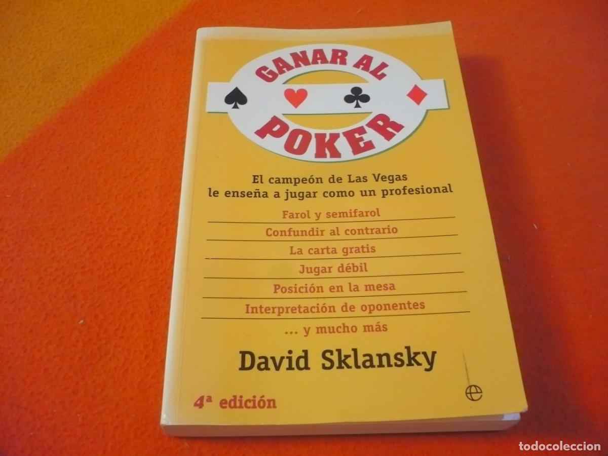 Libros de segunda mano: GANAR AL POKER (DAVID SKLANSKY) ESTRATEGIA CARTAS APUESTAS TEXAS HOLD'EM LAS VEGAS JUEGO PROFESIONAL