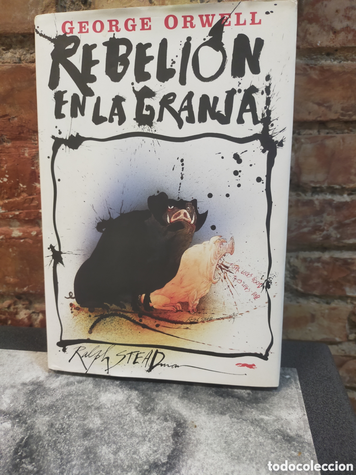 Libros de segunda mano: Rebeli&oacute;n en la granja de George Orwell ilustrado por Ralph Steadman