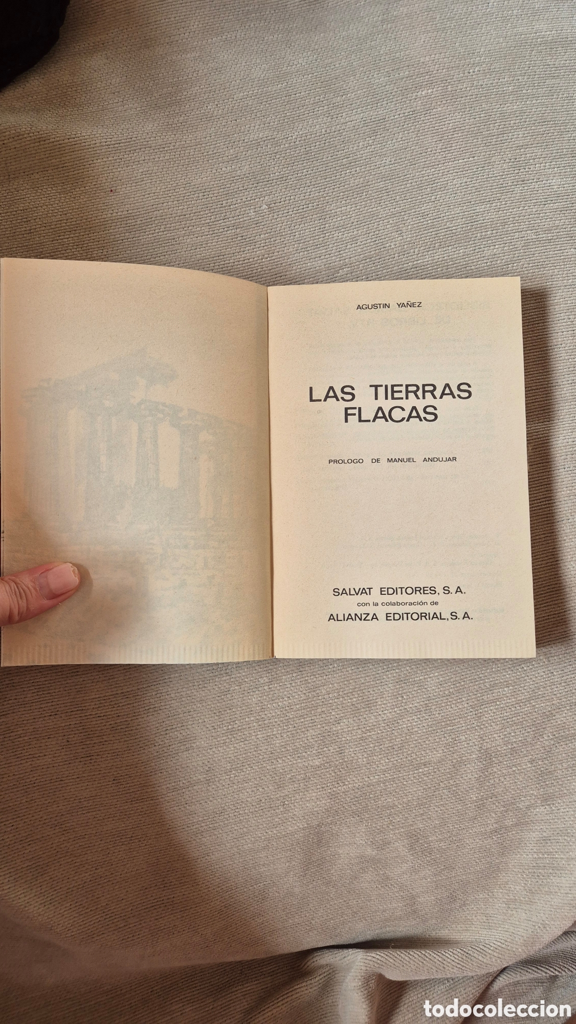 Libros de segunda mano: Las tierras flacas. Agust&iacute;n Y&aacute;&ntilde;ez - Foto 3