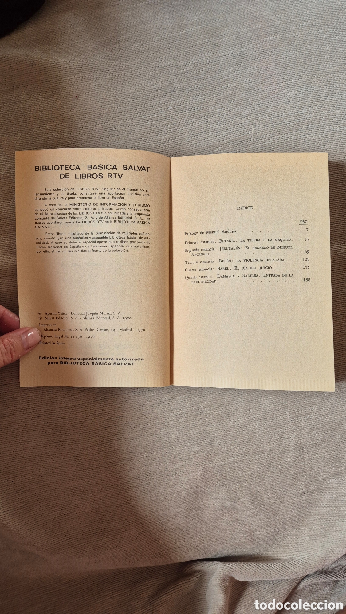 Libros de segunda mano: Las tierras flacas. Agust&iacute;n Y&aacute;&ntilde;ez - Foto 4