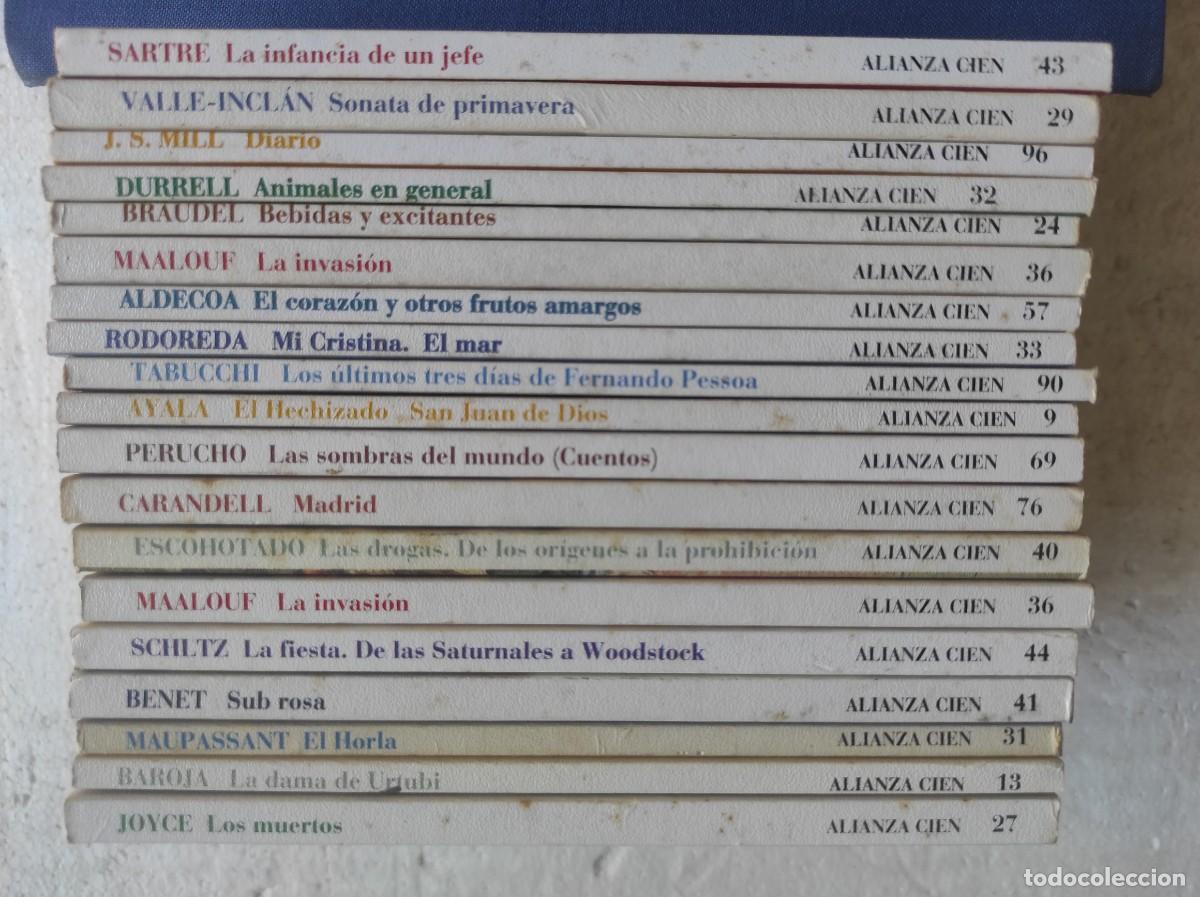 Libros de segunda mano: lote 19 libros Alianza cien , los de la foto