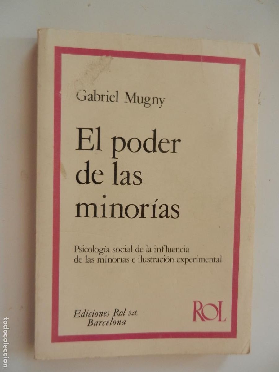 Libros de segunda mano: EL PODER DE LAS MINORIAS - GABRIEL MUGNY - EDICIONES ROL- 1981