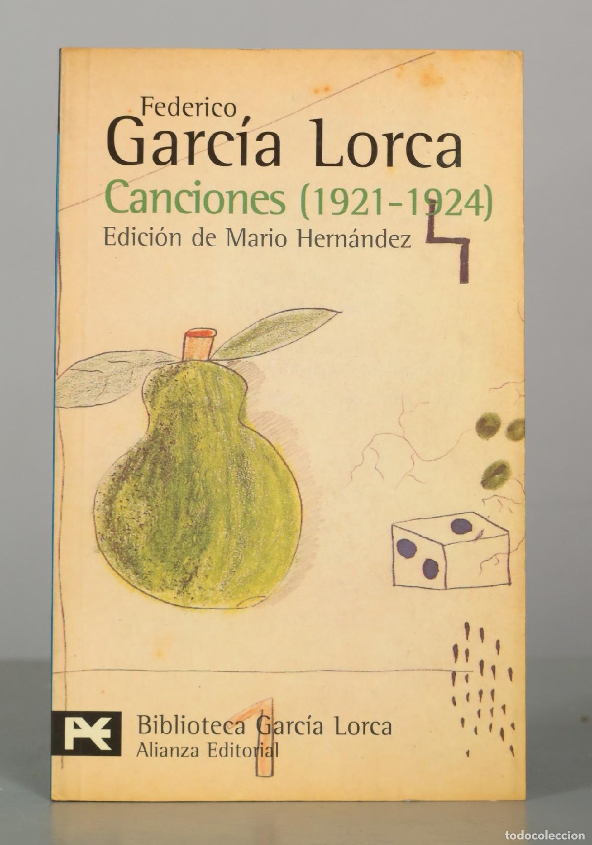 Libros de segunda mano: Canciones - Federico Garc&iacute;a Lorca - Alianza Editorial