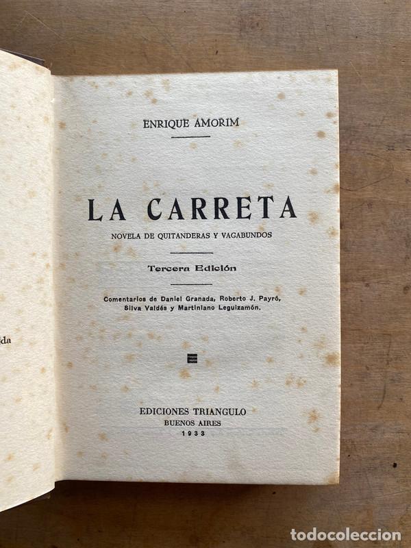 Libros de segunda mano: La carreta - Amorim Enrique