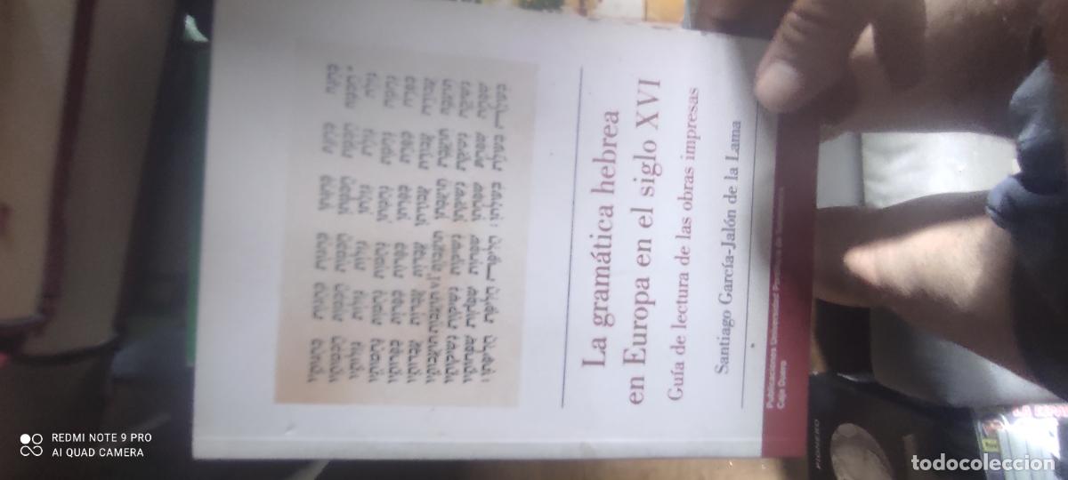 Libros de segunda mano: La gram&aacute;tica hebrea en Europa en el siglo XVI. Gu&iacute;a de lectura de las obras impresas. - Garc&iacute;a-jal&oacute;
