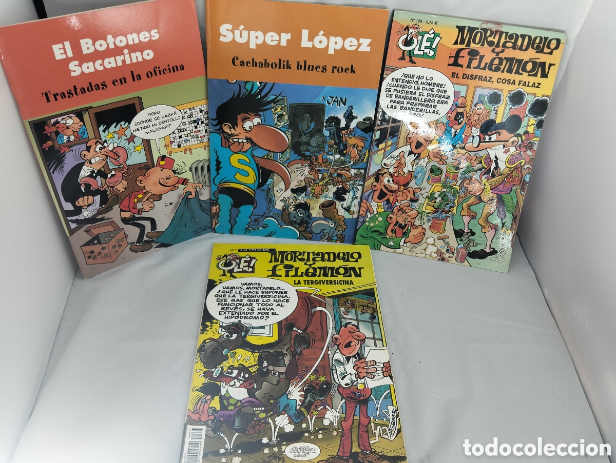 Libros de segunda mano: 4 unidad c&oacute;mics cl&aacute;sicos del tebeo espa&ntilde;ol incluye t&iacute;tulos emblem&aacute;ticos de la m&iacute;tica Colecci&oacute;n Ol&eacute;!
