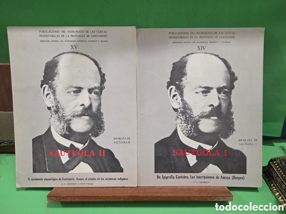 Libros de segunda mano: &rdquo;&rdquo;SAUTUOLA I Y II&rdquo;&rdquo;...XIV..XV...PUBLICACIONES CUEVAS PREHIST&Oacute;RICAS DE SANTANDER.........