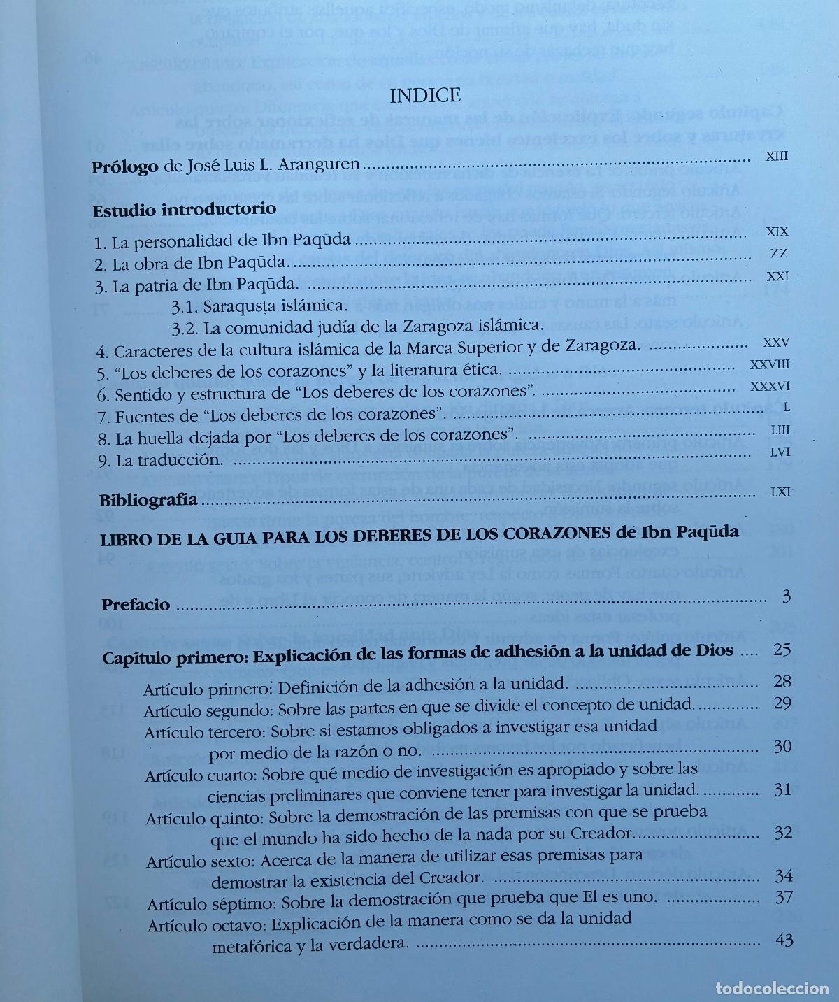 Libros de segunda mano: LOS DEBERES DE LOS CORAZONES, Ibn Paquda - Foto 2