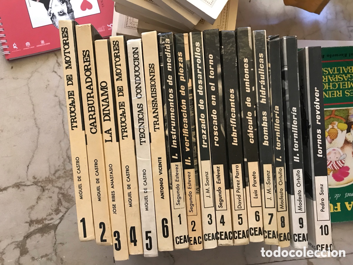 Libros de segunda mano: Monograf&iacute;as CEAC sobre mec&aacute;nica y autom&oacute;vil. 16 libros.