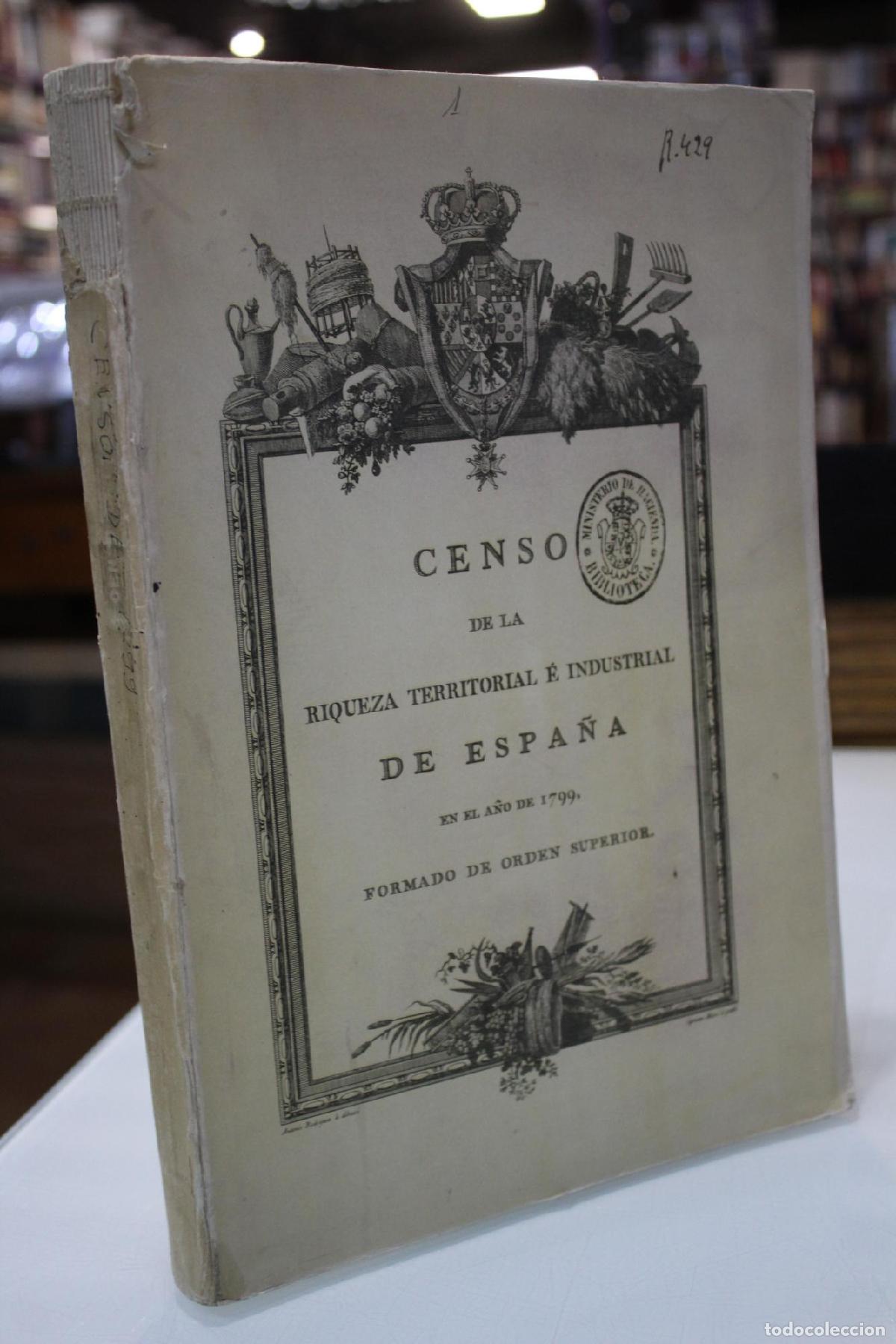 Libros de segunda mano: Censo de Frutos y manufacturas de Espa&ntilde;a e Islas adyacentes - Polo y Catalina, Juan.