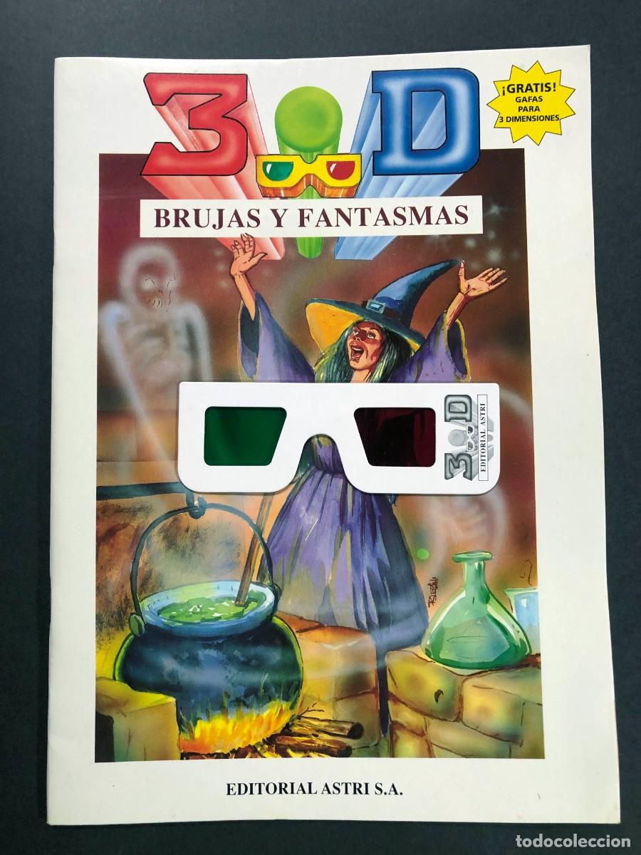 Libri di seconda mano: BRUJAS Y FANTASMAS / CUADERNO 3-D / GAFAS PARA 3 DIMENSIONES / ED. ASTRI 1997 / 24 P&Aacute;GINAS