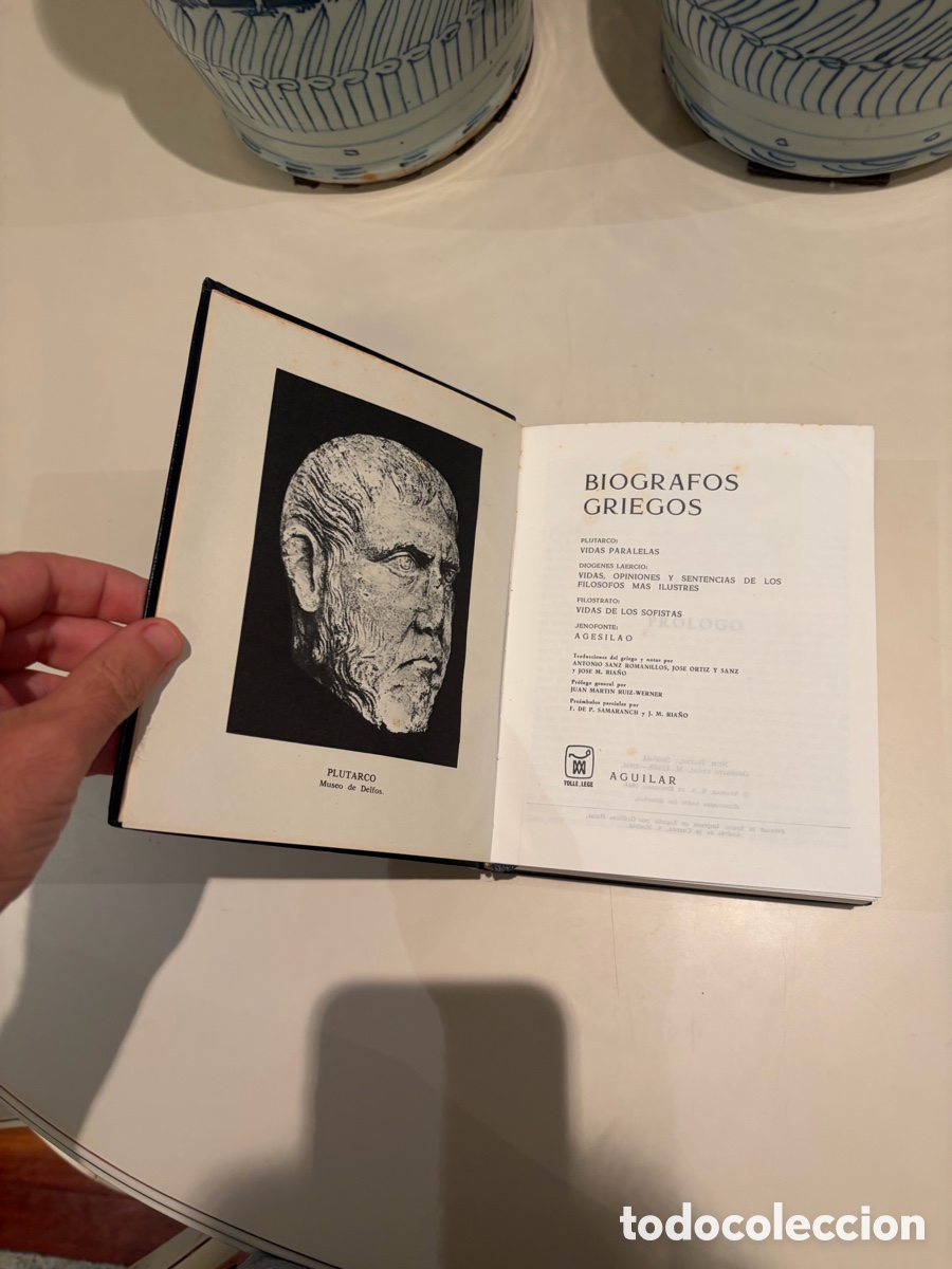 Libros de segunda mano: BIOGRAFOS GRIEGOS, Aguilar - Foto 3