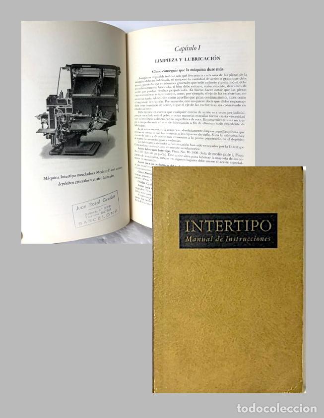 Libros de segunda mano: La Intertipo. Manual de Instrucciones. Mecanismos de Composici&oacute;n, Fundici&oacute;n y Distribuci&oacute;n