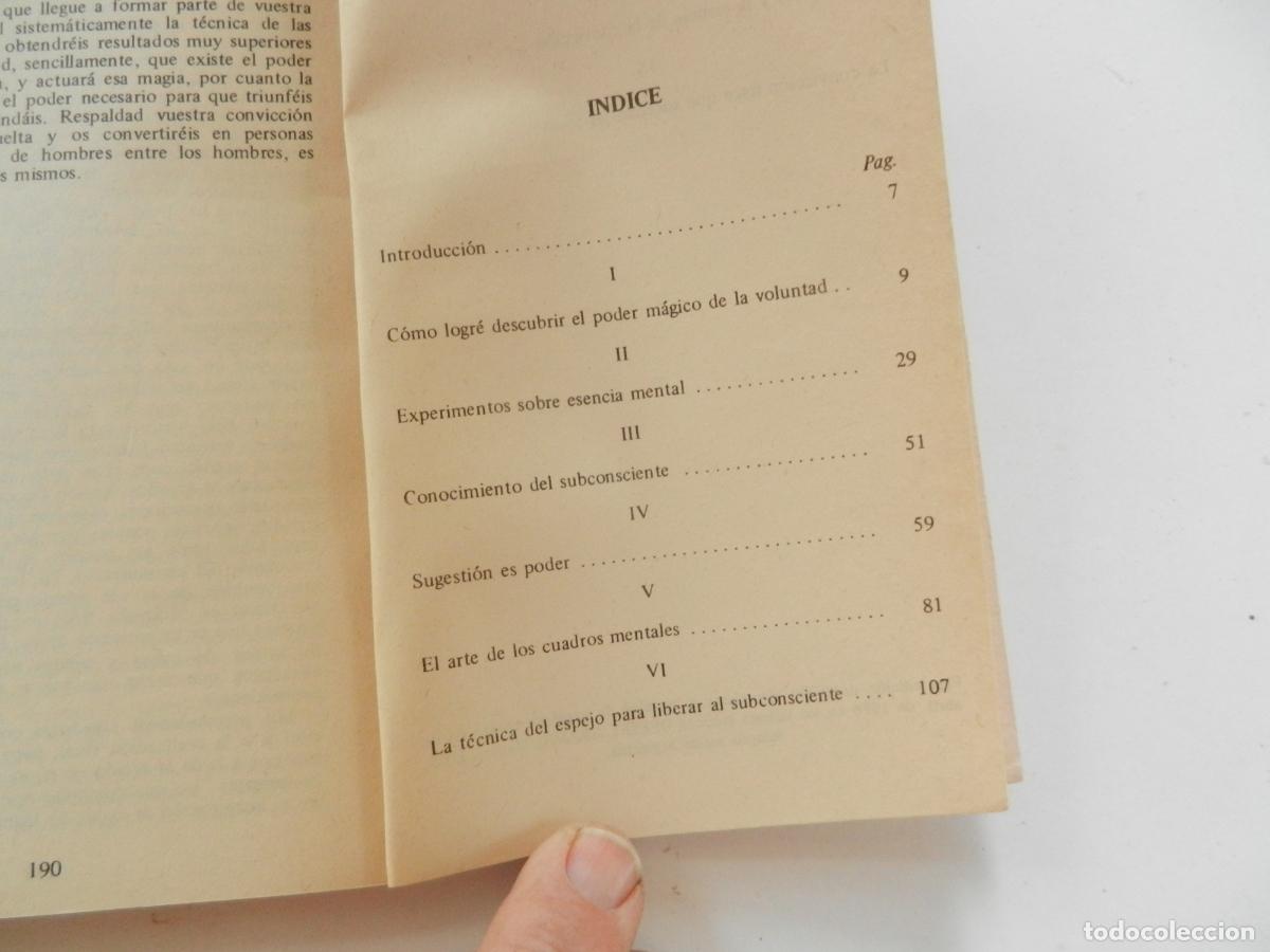 Libros de segunda mano: EL PODER M&Aacute;GICO DE LA VOLUNTAD - CLAUDE M BRISTOL - 10000 EJEMPLARES 1976 - - Foto 4