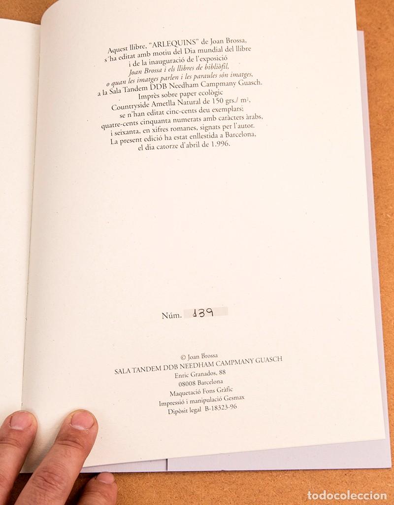 Libros de segunda mano: JOAN BROSSA - ARLEQUINS - LIBRO DE ARTISTA - NUMERADO - Foto 12
