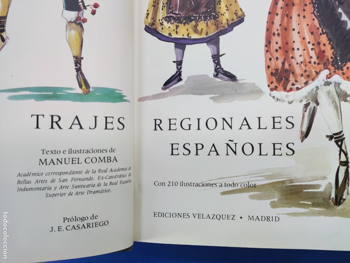 Libros de segunda mano: TRAJES REGIONALES ESPA&Ntilde;OLES / MANUEL COMBA / 1977. EDICIONES VELAZQUEZ - Foto 2