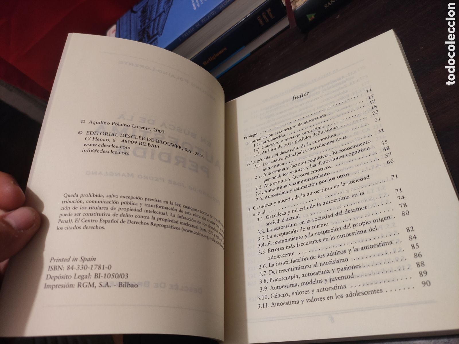 Libros de segunda mano: EN BUSCA DE LA AUTOESTIMA PERDIDA - AQUILINO POLAINO - LORENTE - Foto 7
