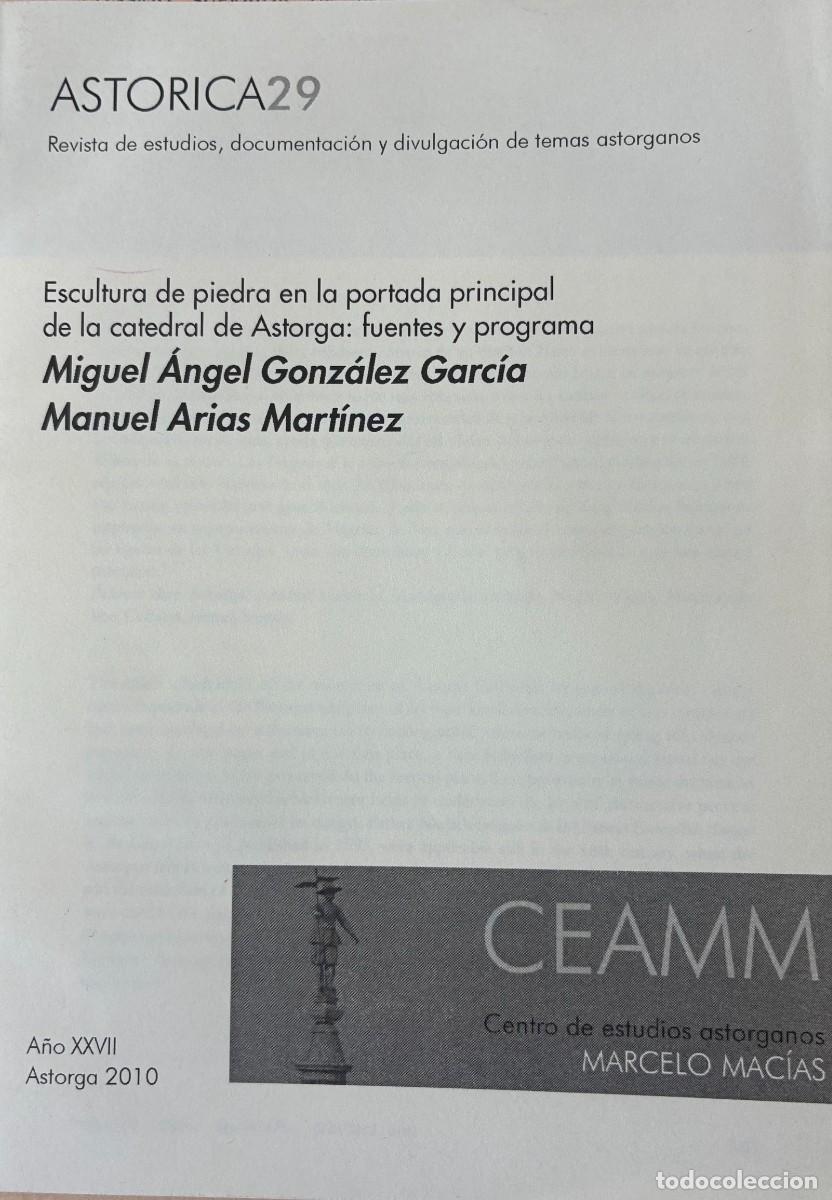 Libros de segunda mano: Escultura de piedra en la portada principal de la Catedral de Astorga: fuentes y programa