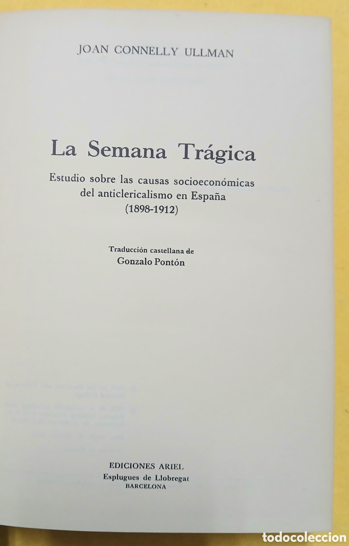 Libros de segunda mano: La semana tr&aacute;gica, Jean Conelly Ullman - Foto 2