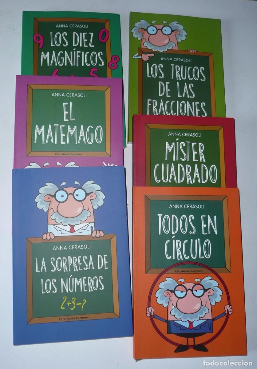 Libros de segunda mano: Lote de 6 libros de matem&aacute;ticas para ni&ntilde;os (El Matemago) - Anna Cerasoli (C&iacute;rculo de Lectores)