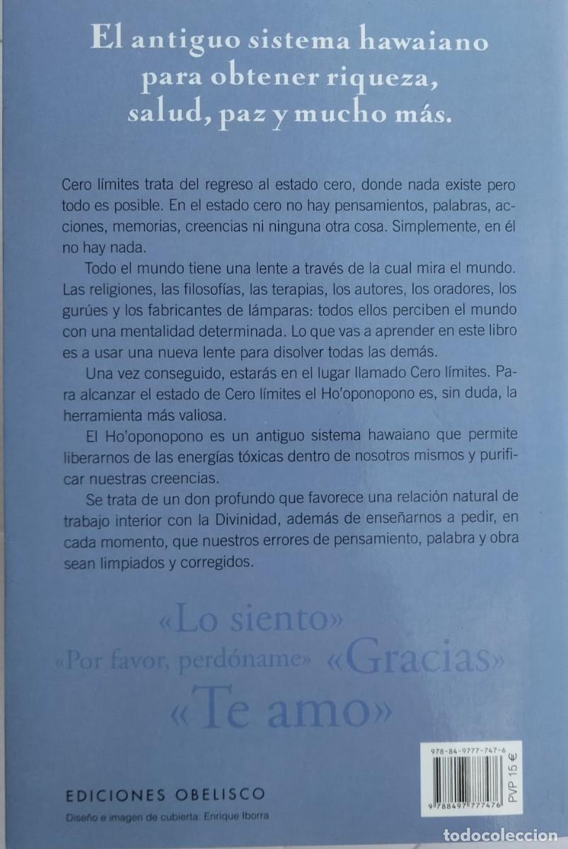Libros de segunda mano: Joe Vitale-Cero L&iacute;mites.Obelisco.2011. - Foto 2