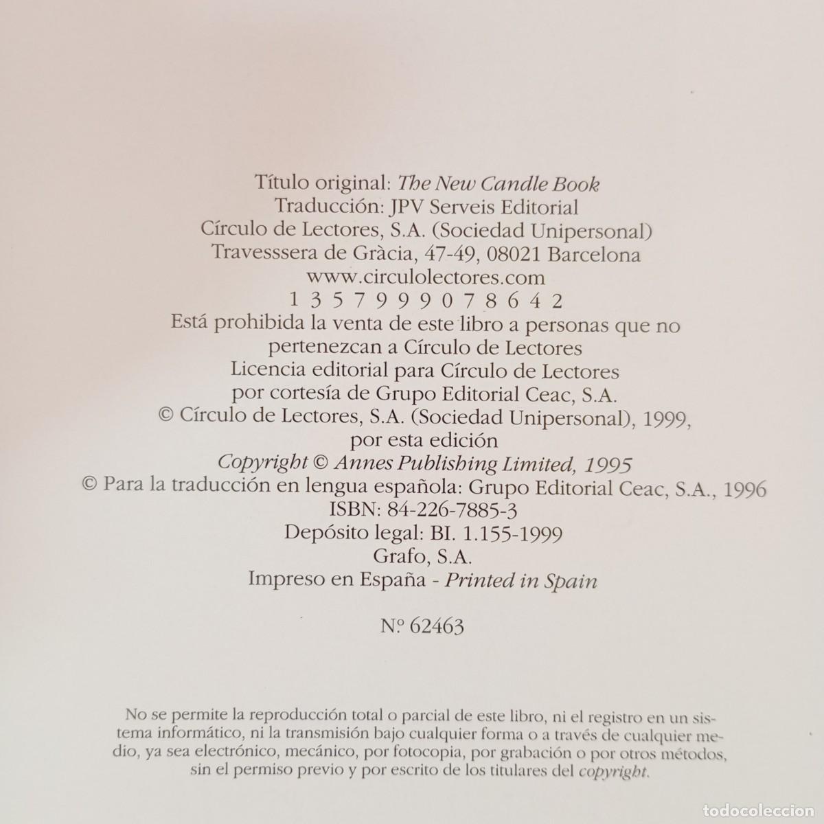 Libros de segunda mano: EL LIBRO DE LAS VELAS - GLORIA NICOL - C&Iacute;RCULO DE LECTORES / 1006 - Foto 4