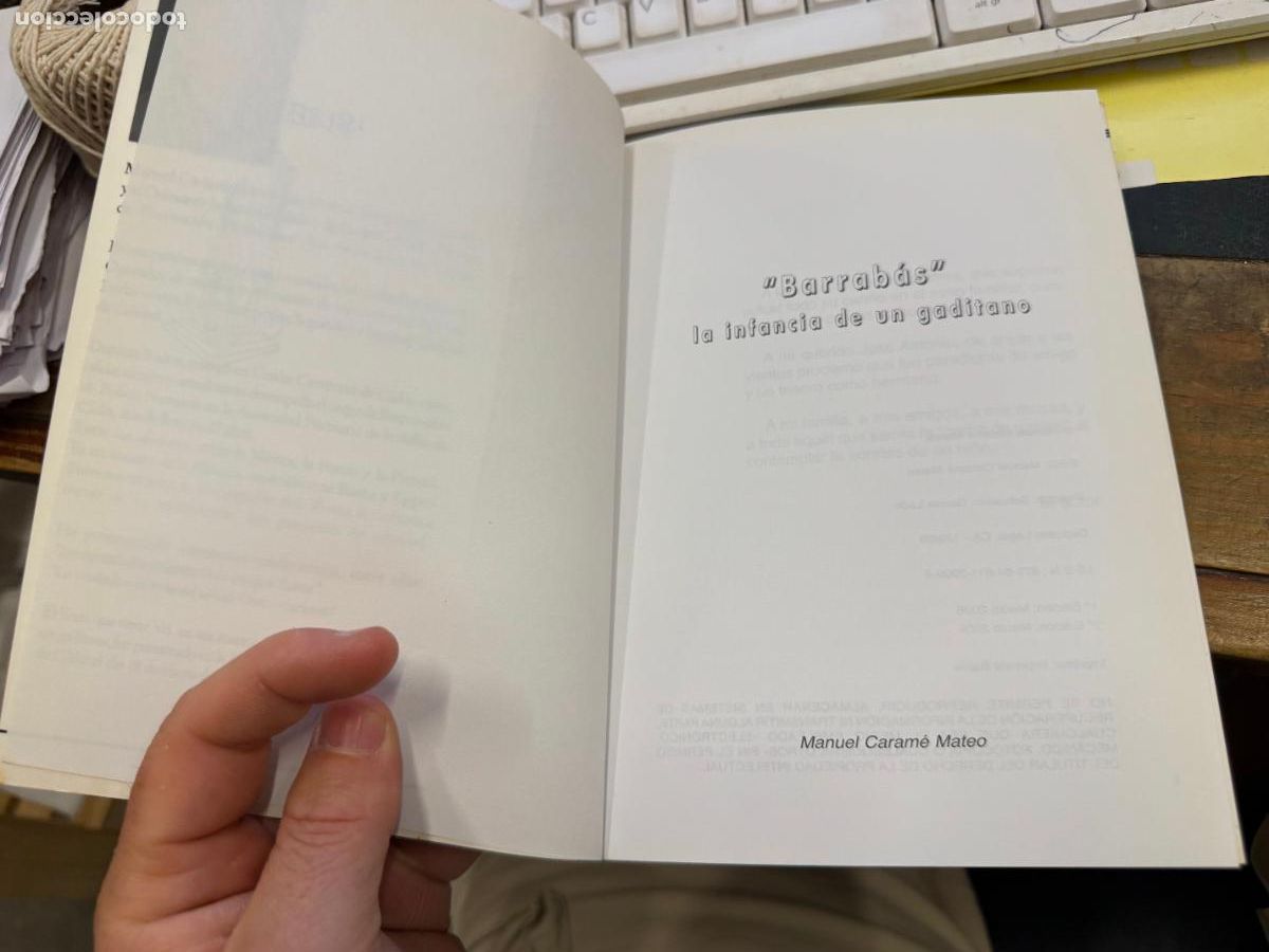 Libros de segunda mano: LIBRO BARRABAS LA INFANCIA DE UN GADITANO - 89 PAG - Foto 2