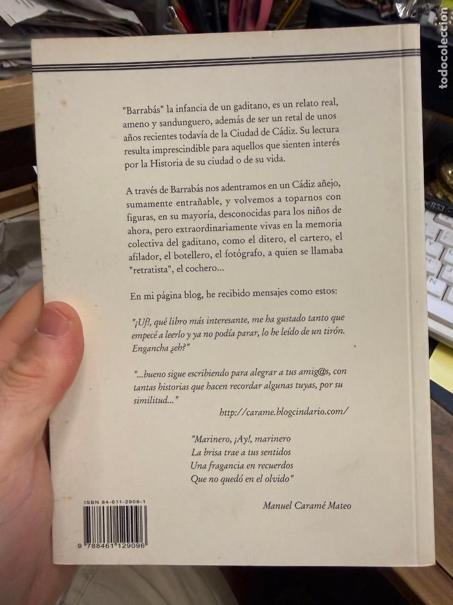 Libros de segunda mano: LIBRO BARRABAS LA INFANCIA DE UN GADITANO - 89 PAG - Foto 5