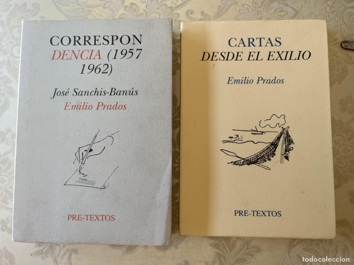 Libros de segunda mano: Prados, Emilio.- Cartas desde el exilio/ Correspondencia con Sanchez Banus (1957-1962)(Lote 2 vols.)