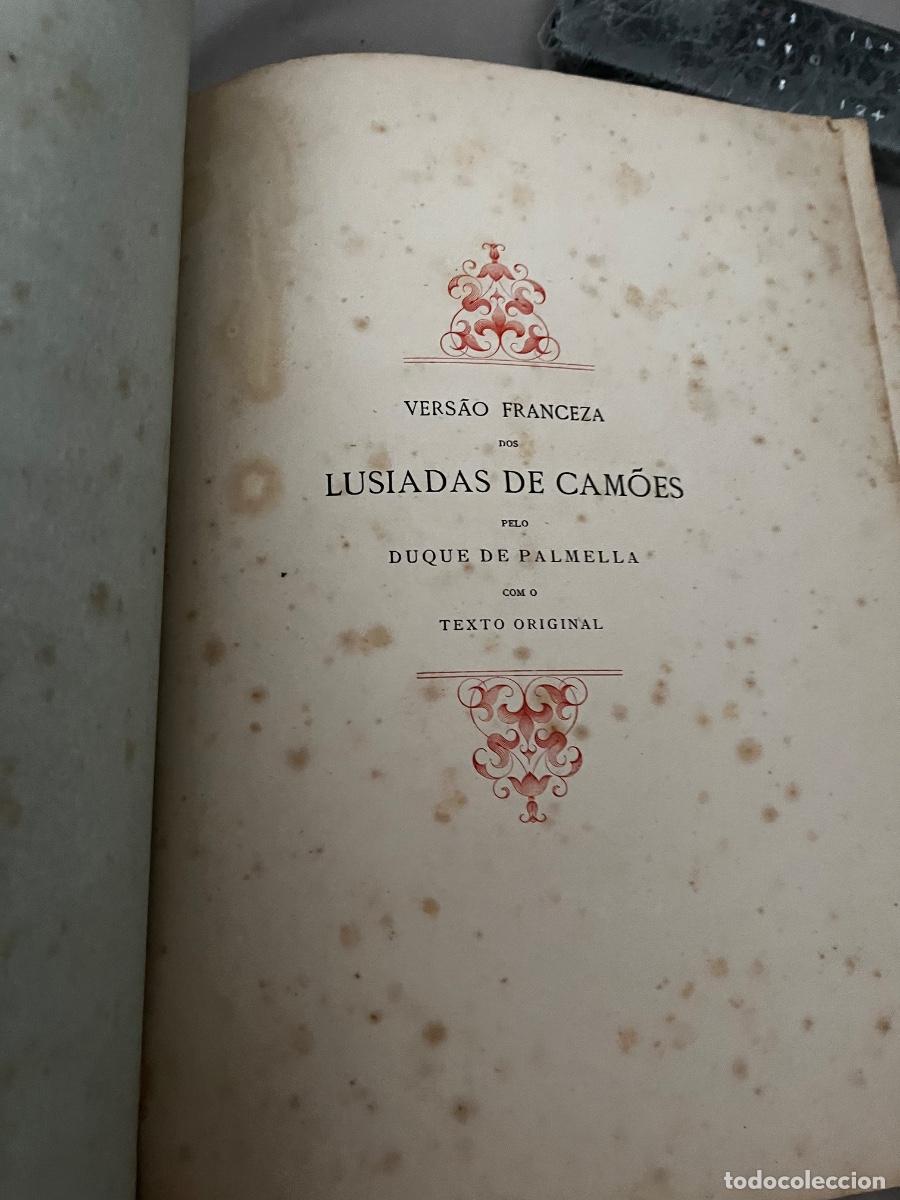 Libros de segunda mano: Libro vers&atilde;o francesa lus&iacute;adas de Cam&otilde;es de 1880