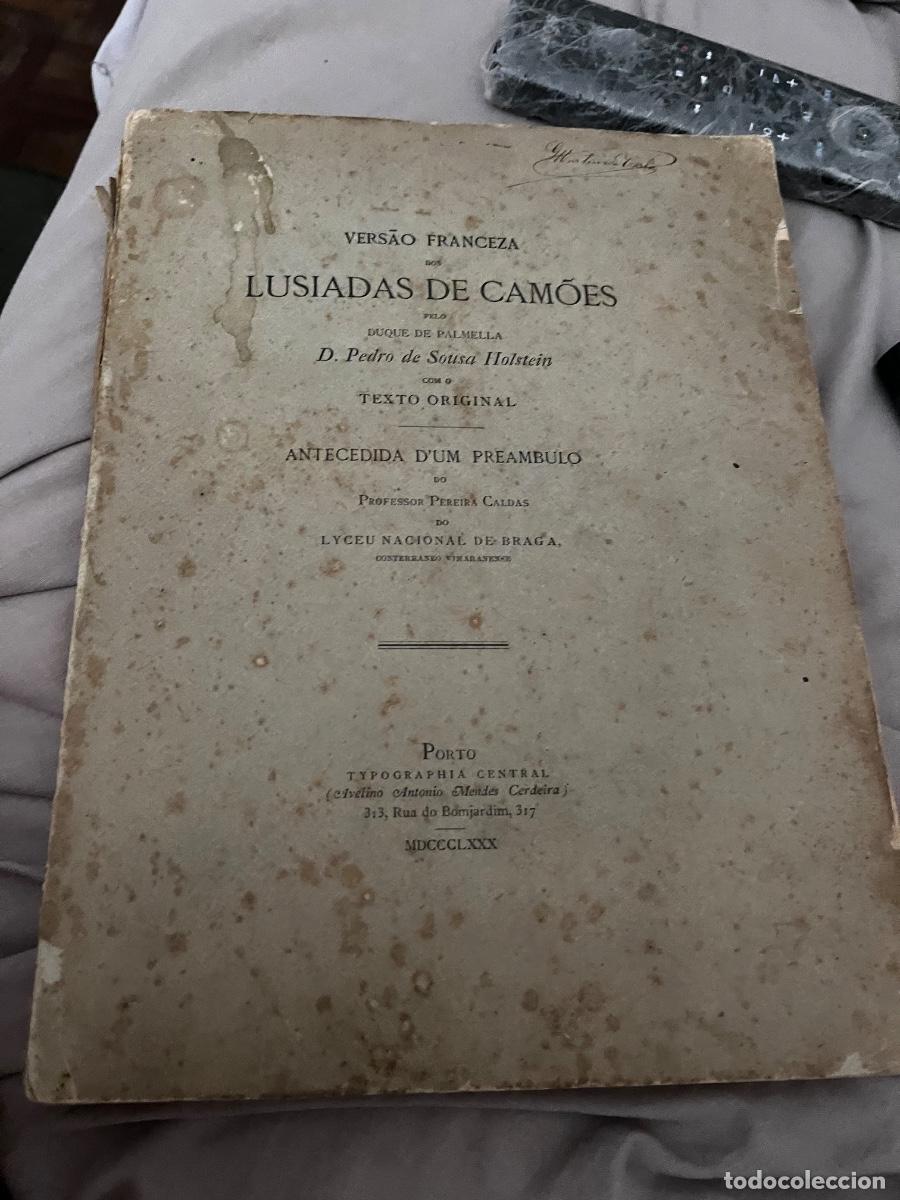 Libros de segunda mano: Libro vers&atilde;o francesa lus&iacute;adas de Cam&otilde;es de 1880 - Foto 3