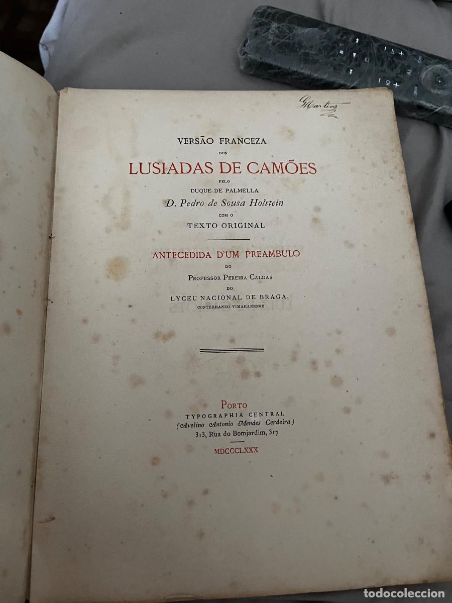 Libros de segunda mano: Libro vers&atilde;o francesa lus&iacute;adas de Cam&otilde;es de 1880 - Foto 4