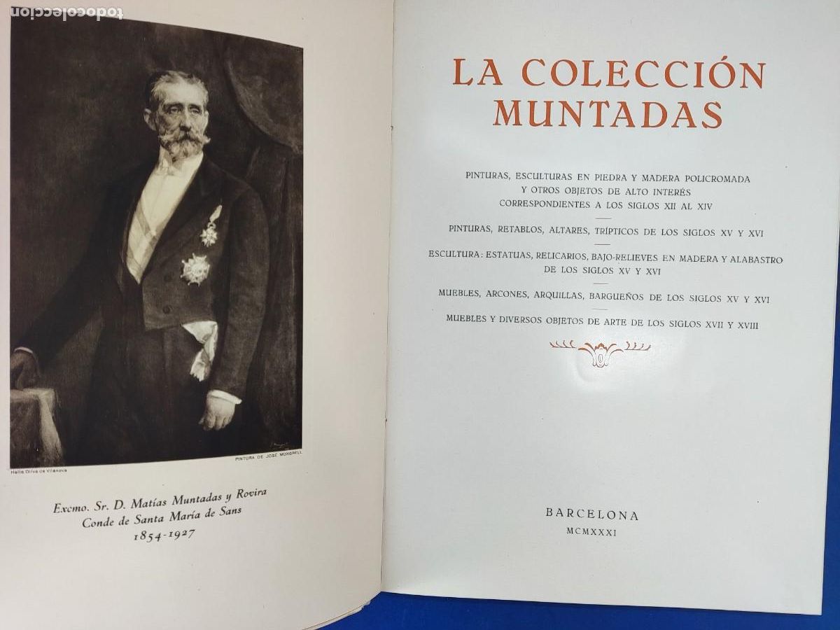 Libros de segunda mano: LA COLECCI&Oacute;N MUNTADAS / BARCELONA. 1931 - Foto 3