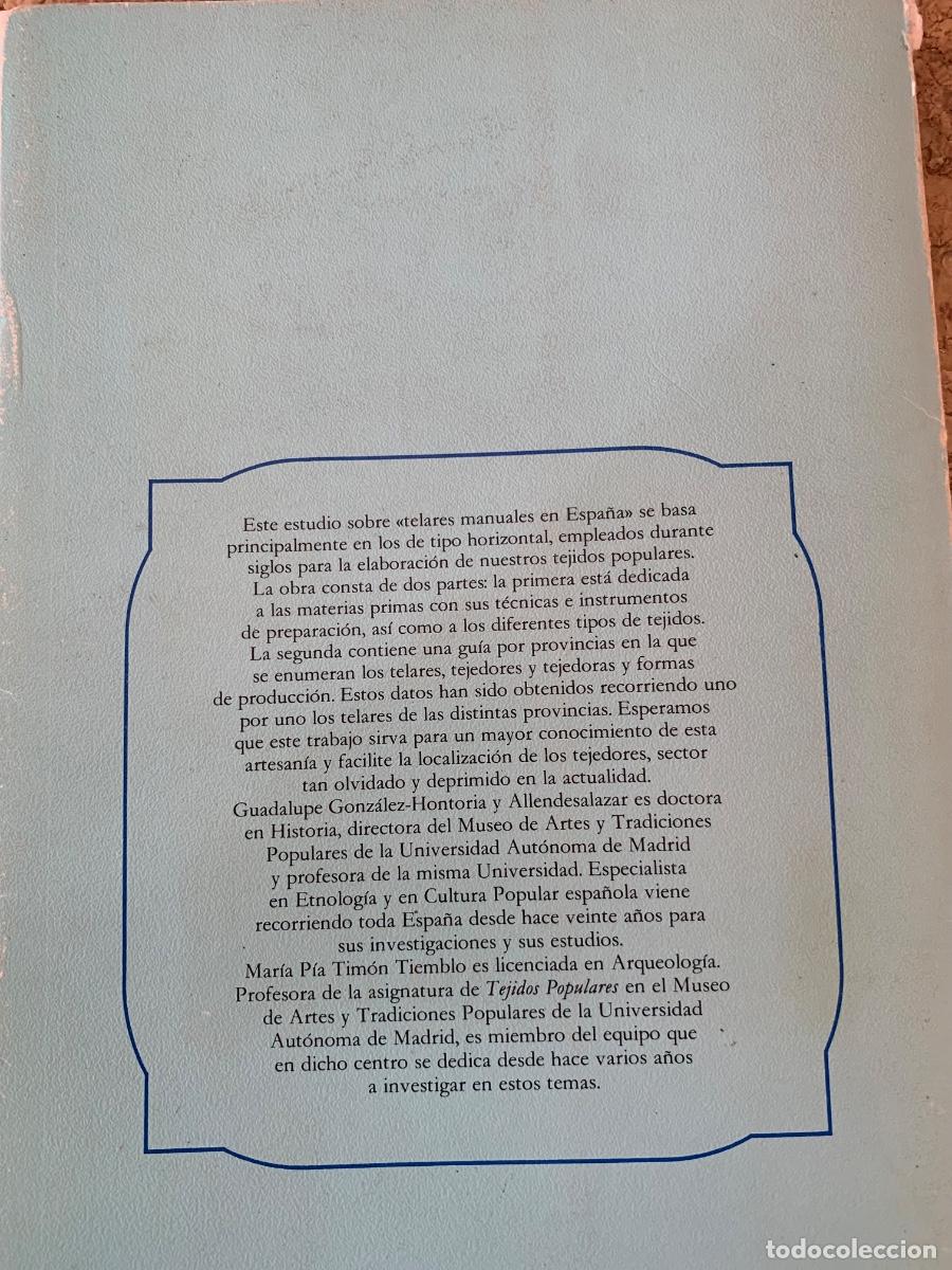 Libros de segunda mano: Telares Manuales en Espa&ntilde;a (Bols 51) - Foto 8