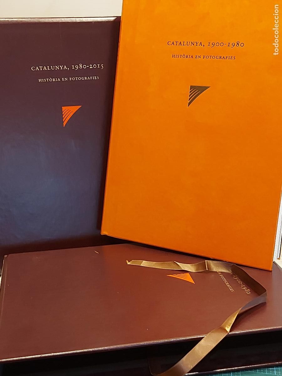 Libros de segunda mano: CATALUNYA 1900-1980 + 1980-2015 | HIST&Ograve;RIA EN FOTOGRAFIES | 2 TOMOS | ENCICLOP&Egrave;DIA CATALANA