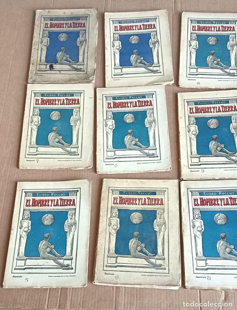 Libros de segunda mano: 9 tomos - EL HOMBRE Y LA TIERRA - Eliseo Reclus - Foto 1