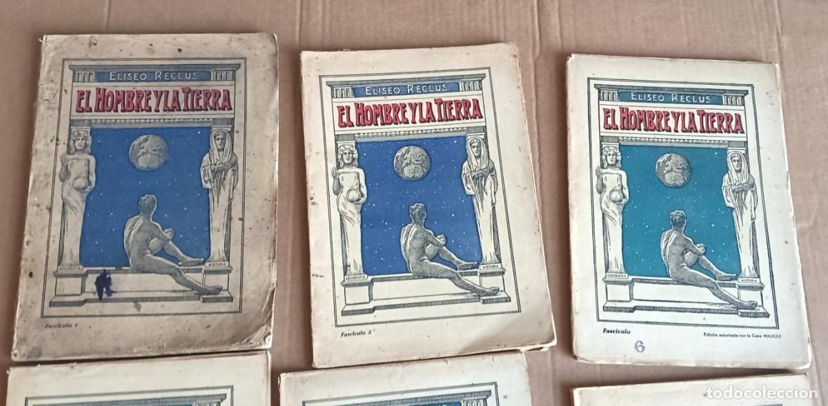Libros de segunda mano: 9 tomos - EL HOMBRE Y LA TIERRA - Eliseo Reclus - Foto 2