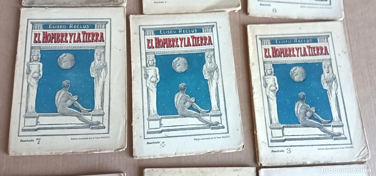 Libros de segunda mano: 9 tomos - EL HOMBRE Y LA TIERRA - Eliseo Reclus - Foto 3