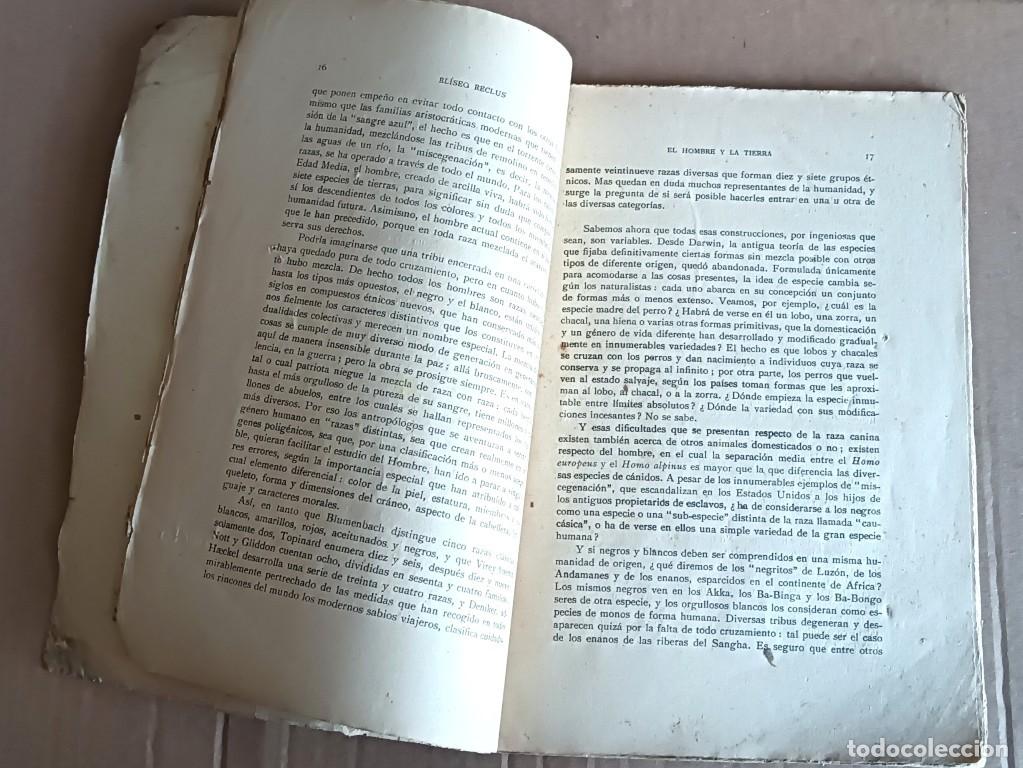 Libros de segunda mano: 9 tomos - EL HOMBRE Y LA TIERRA - Eliseo Reclus - Foto 10