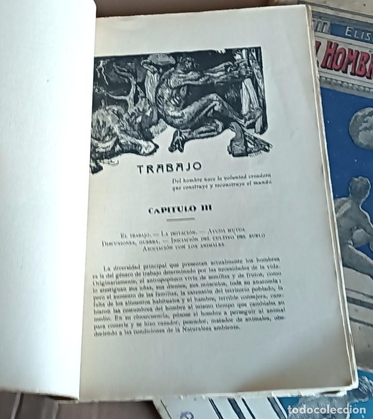 Libros de segunda mano: 9 tomos - EL HOMBRE Y LA TIERRA - Eliseo Reclus - Foto 13