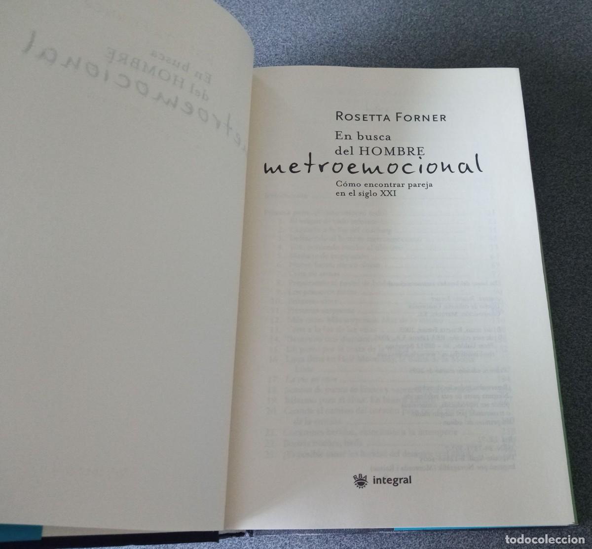 Libros de segunda mano: En Busca Del Hombre Metroemocional Rosetta Forner - Foto 3