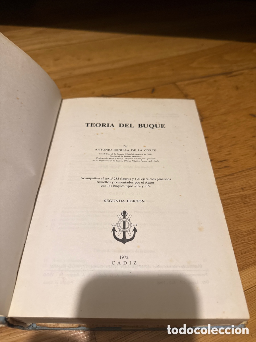 Libros de segunda mano: Teor&iacute;a del Buque. Antonio Bonilla de la Corte - Foto 3